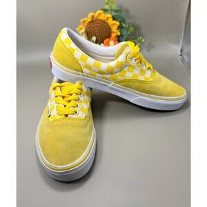 Vans Era Checkerboard sneakers in the Vibrant Yellow/True White Size 6.5